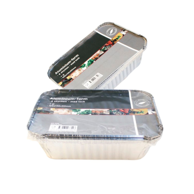 Aluminiumform 7dl med Lock 4-pack i gruppen Hushåll & Kök / Kökstillbehör / Mat & Skafferiförvaring hos Campingvaruhuset i Norden AB (79299)
