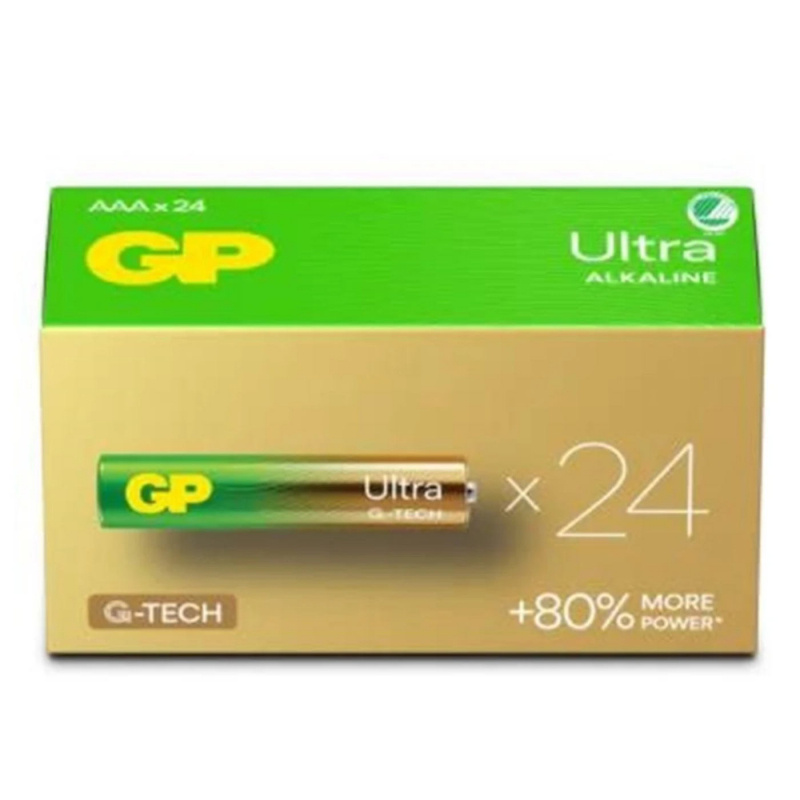 Batteri GP Ultra Alkaline AAA 24-pack i gruppen Husvagn & Husbil / Elektronik / Batterier & Omvandlare / Batterier hos Campingvaruhuset i Norden AB (80801)