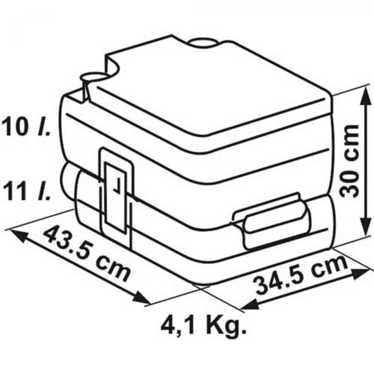 Bi-Pot 30 i gruppen Vatten & Sanitet / Toalett / Campingtoalett / Portabla Toaletter hos Campingvaruhuset i Norden AB (64295)