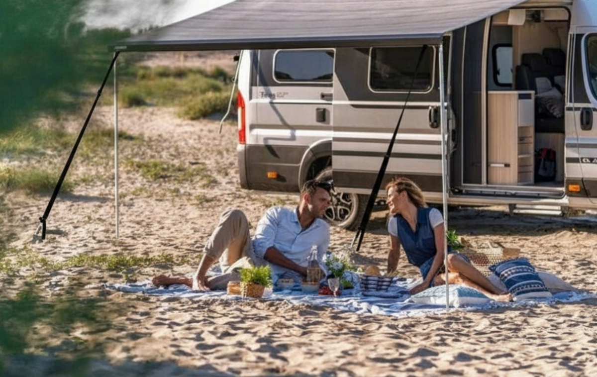 Tie Down S, Stormbandsats för front i gruppen Förtält & Markiser / Markiser / Husbilsmarkiser / Fiamma Boxmarkiser / Tillbehör hos Campingvaruhuset i Norden AB (64472)