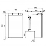 Kylskåp RM5330 för hjulhus Dometic
