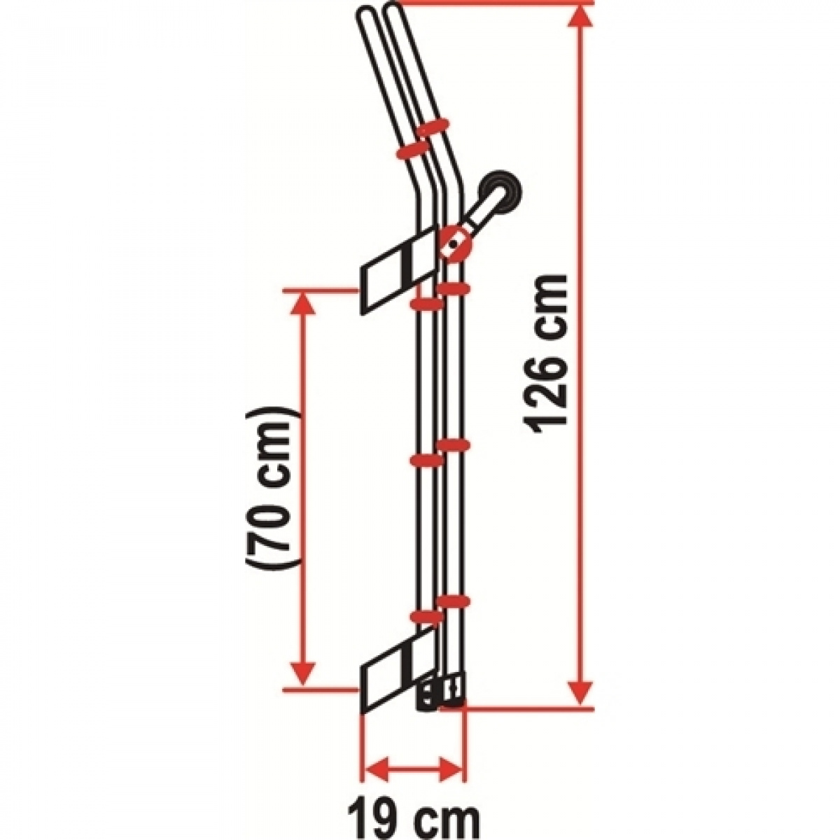 STEGE FIAMMA DELUXE 8 - 8 STEGS ALUMINUM i gruppen Husvagn & Husbil / Kaross / Stegar hos Campingvaruhuset i Norden AB (64863)