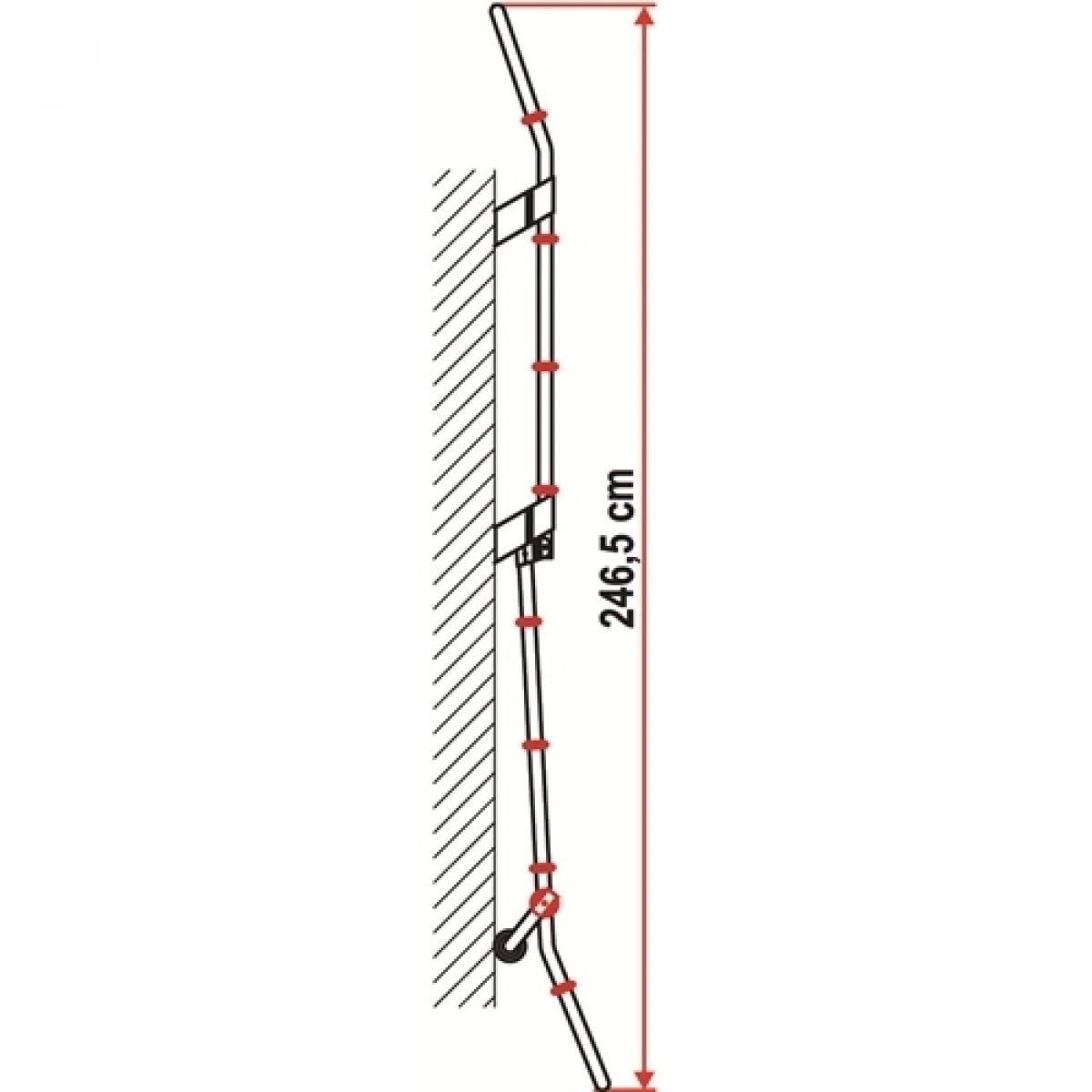 STEGE FIAMMA DELUXE 8 - 8 STEGS ALUMINUM i gruppen Husvagn & Husbil / Kaross / Stegar hos Campingvaruhuset i Norden AB (64863)