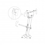 Stödben för husbil 39-55 cm Stödben för husbil 39-55 cm