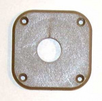 Täckbricka Ljusgrå enkel