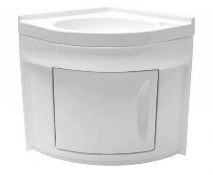 Hörnhandfat Med Skåp i gruppen Vatten & Sanitet / Vatten / Handfat & Duschkar / Handfat hos Campingvaruhuset i Norden AB (65089)