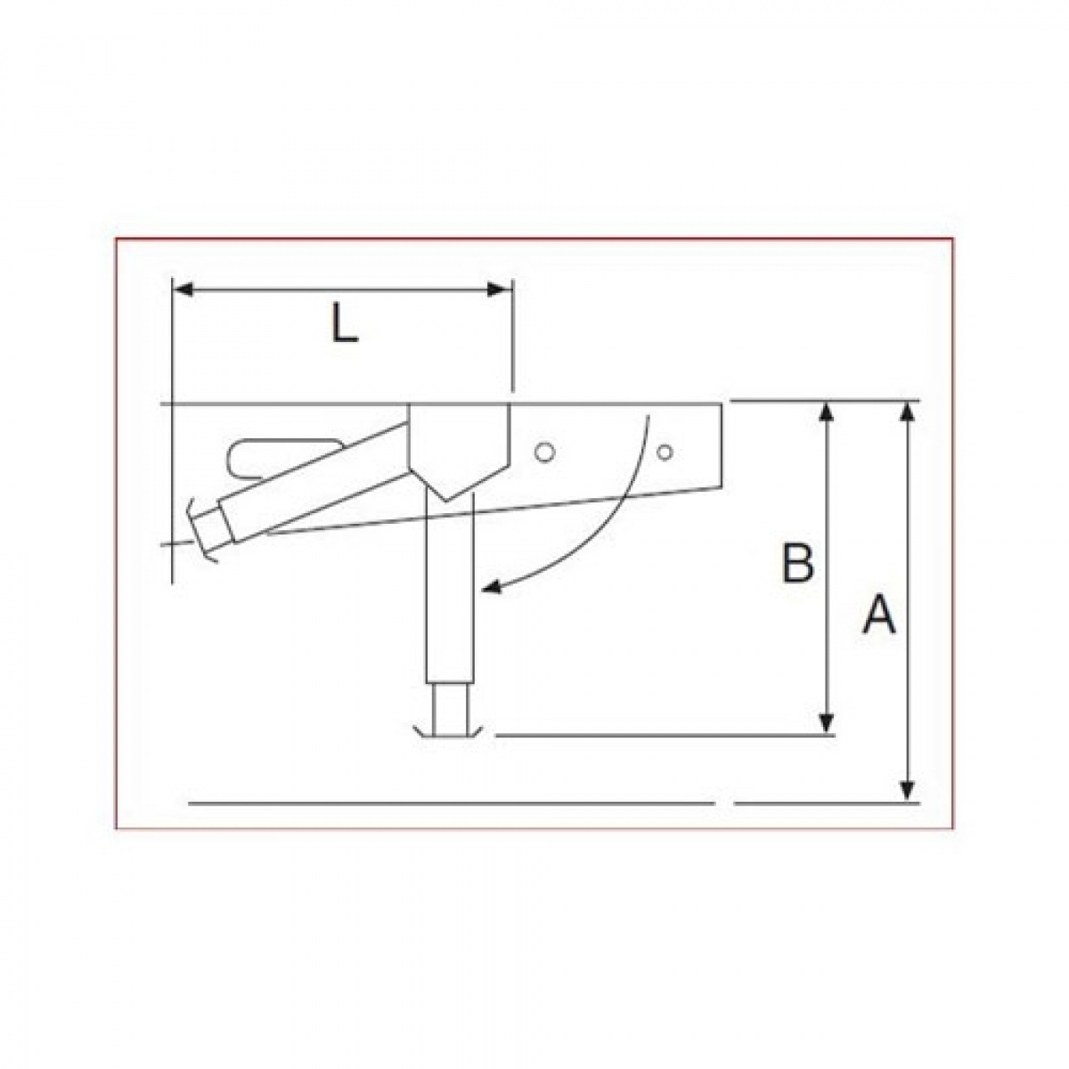 Stödben ALKO Clickfix 40-49 cm i gruppen Husvagn & Husbil / Chassi / Stödben hos Campingvaruhuset i Norden AB (65114)