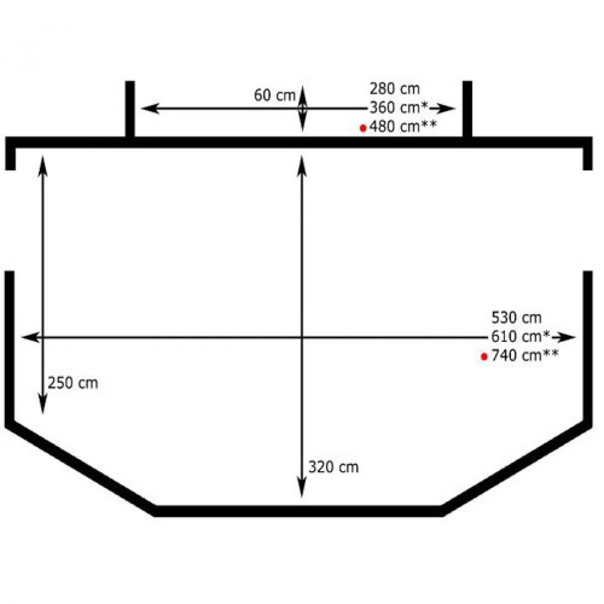 Svenska-Tält Standby 7000 Burspråk Bredd 740cm i gruppen Förtält & Markiser / Förtält Husvagn / Standby/Villatält hos Campingvaruhuset i Norden AB (65145)