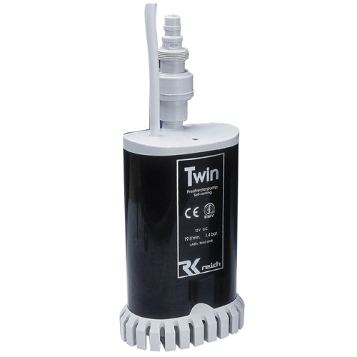 Dränkpump Twin Med Backventil i gruppen Vatten & Sanitet / Vatten / Vattenpumpar / Dränkpumpar hos Campingvaruhuset i Norden AB (65291)