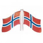 Flaggdekal Norge 20x14 cm Flaggdekal Norge 20x14 cm
