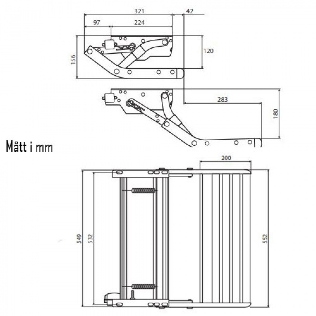 Thule Step Manual 550 i gruppen Husvagn & Husbil / Chassi / Monterade Fotsteg hos Campingvaruhuset i Norden AB (65435)