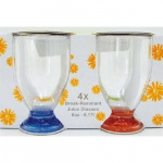 Juiceglas flerfärgad 4-pack Juiceglas flerfärgad 4-pack