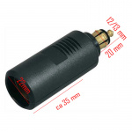 Adapter Från Liten Till Normal Ciggkontakt Adapter Från Liten Till Normal Ciggkontakt