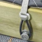 Fästknopp + skruv för gummiband 25pack Fästknopp + skruv för gummiband 25pack