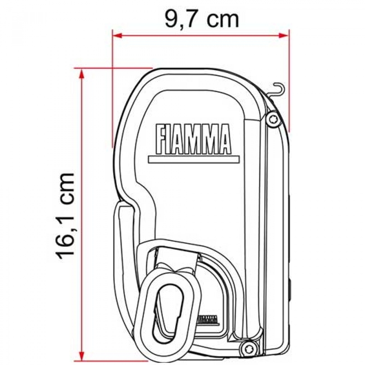 Fiamma F45L Vit box i gruppen Förtält & Markiser / Markiser / Husbilsmarkiser / Fiamma / Väggmonterade hos Campingvaruhuset i Norden AB (65919)