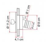Fiamma Vattentankspåfyllning Svart