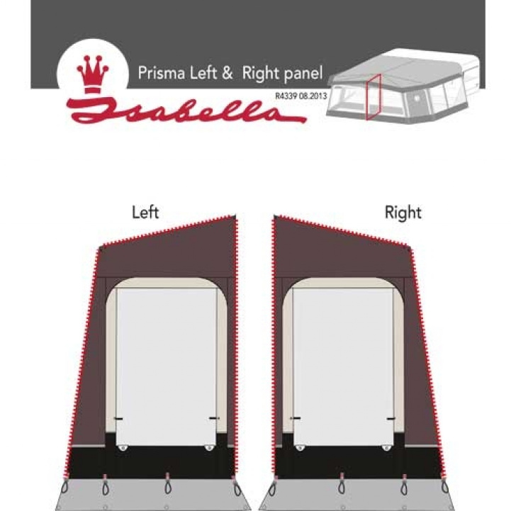 Mellanvägg Höger Prisma i gruppen Förtält & Markiser / Förtält Husvagn / Standby/Villatält / Tillbehör Standbytält hos Campingvaruhuset i Norden AB (66097)