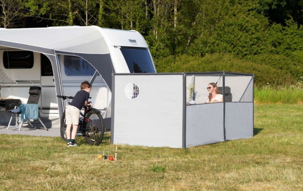 Vindskydd Flexis Basis Grå i gruppen Förtält & Markiser / Vindskydd hos Campingvaruhuset i Norden AB (66105)