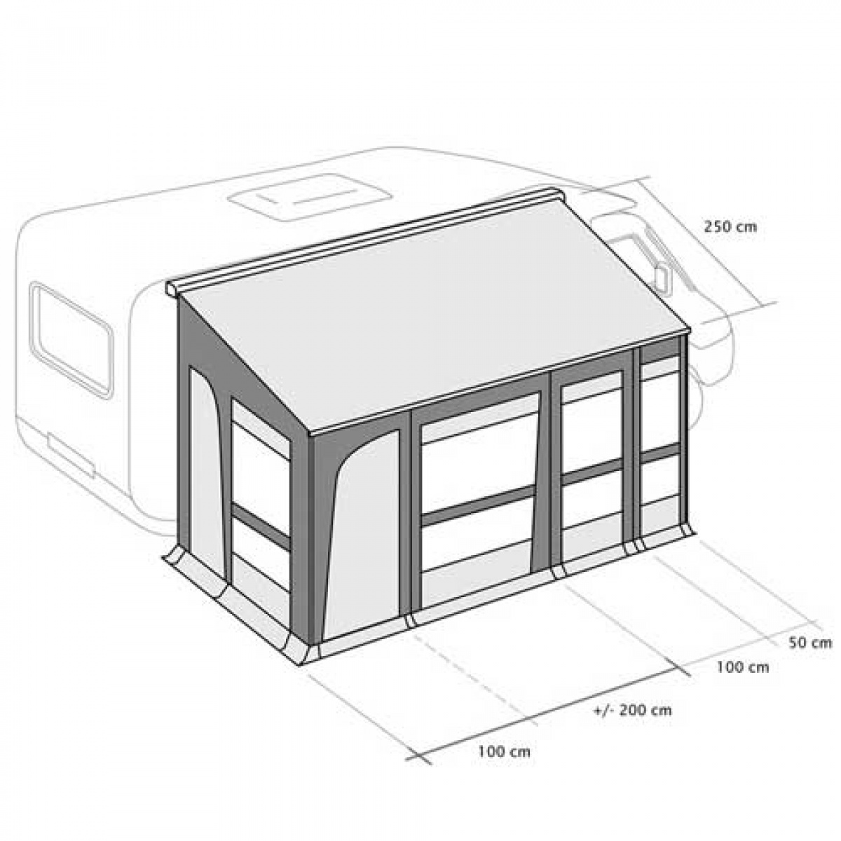 Inaca Dynamic markistält i gruppen Förtält & Markiser / Markiser / Husbilsmarkiser / Fiamma / Gavlar / Fronter hos Campingvaruhuset i Norden AB (66153)