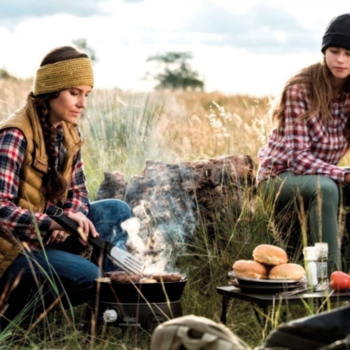 Cadac safari chef grill i svart färg bärbar med 4 delar