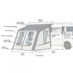 Lufttält Atmosphere 350 Husvagn