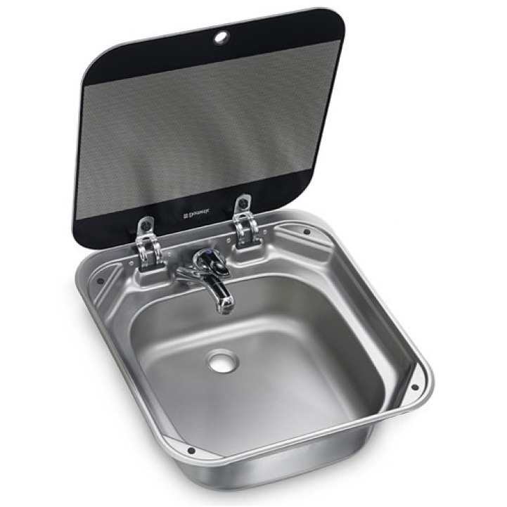 Fyrkantig Diskho Med Glaslock Dometic SNG 4244 i gruppen Hushåll & Kök / Hoar, Hällar & Ugnar hos Campingvaruhuset i Norden AB (66917)