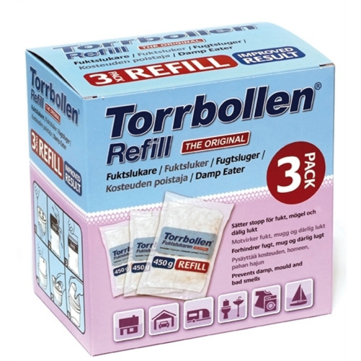 Torrbollsrefiller 3-pack utan doft i gruppen Vatten & Sanitet / Avfuktning & Luftrening hos Campingvaruhuset i Norden AB (67522)