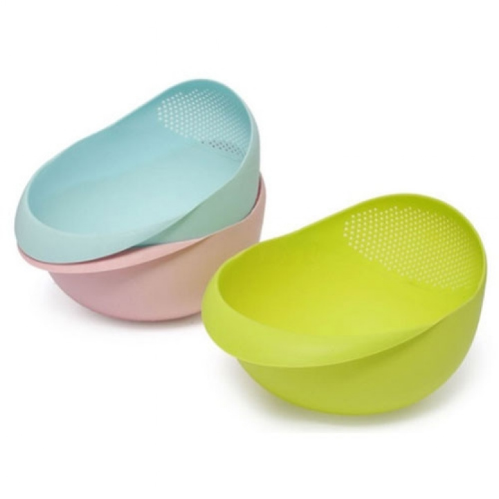 Skål med integrerat durkslag i gruppen Hushåll & Kök / Servering / Skålar hos Campingvaruhuset i Norden AB (68635)