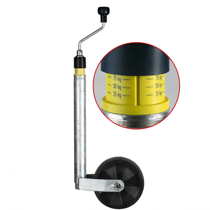 Stödhjul Winterhoff med våg i gruppen Husvagn & Husbil / Chassi / Stödhjul hos Campingvaruhuset i Norden AB (68646)