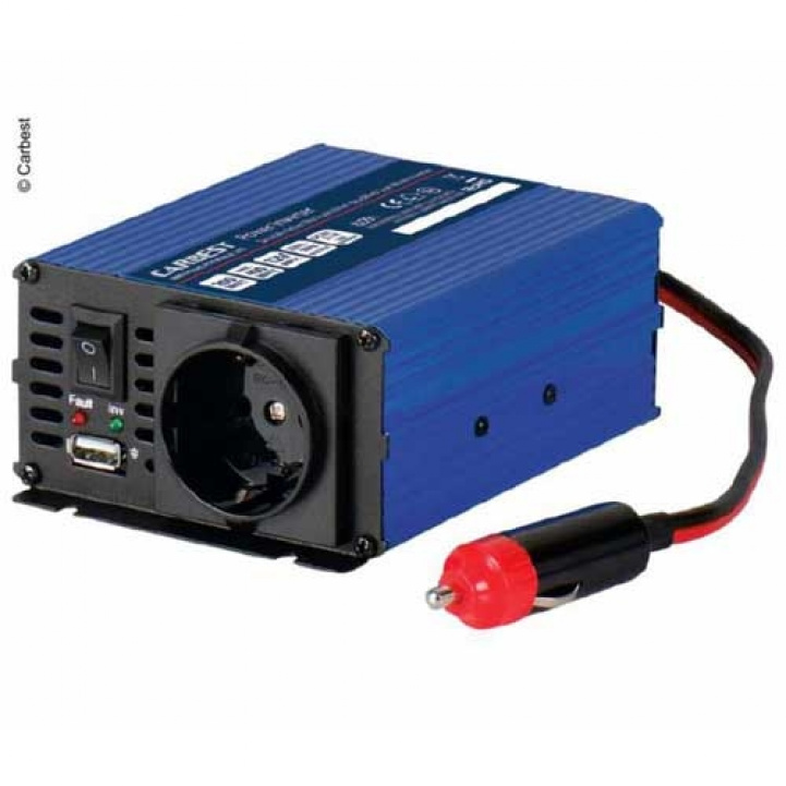 Carbest Inverter Mod. Sinus 200W i gruppen Husvagn & Husbil / Elektronik / Batterier & Omvandlare / Inverter & Omformare / Omvandlare 12V Till 230V hos Campingvaruhuset i Norden AB (68699)