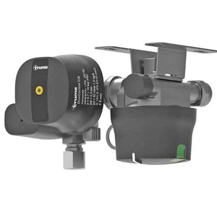 Truma Gasregulator DuoControll CS Horisontell i gruppen Husvagn & Husbil / Gasol & Tillbehör / Gasregulatorer & Tillbehör hos Campingvaruhuset i Norden AB (68771)