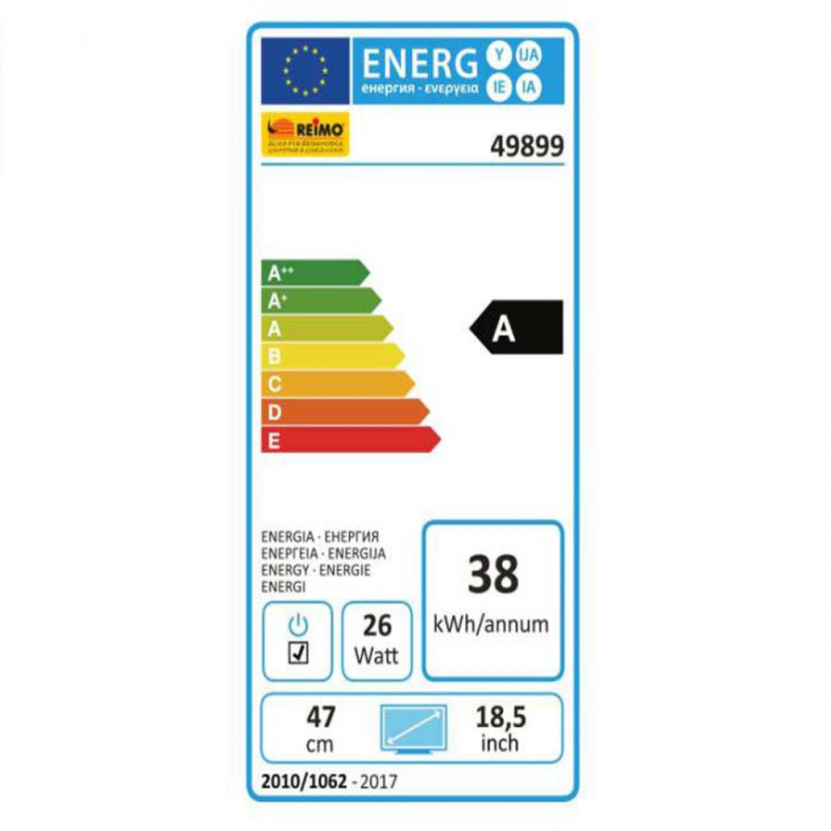 CARBEST LED-TV 18,5 tum i gruppen Husvagn & Husbil / Elektronik / Tv, Bild & Ljud / TV hos Campingvaruhuset i Norden AB (68961)