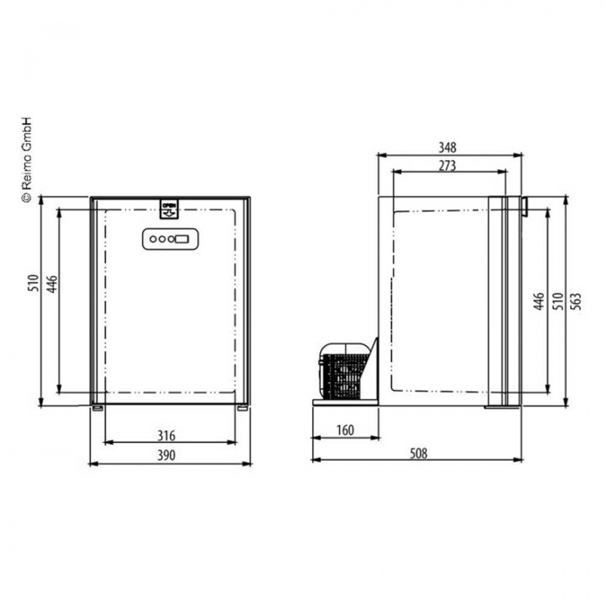 Carbest Kompressorkylskåp 40L i gruppen Husvagn & Husbil / Värme, Kyla & Ventilation / Kylskåp & Kylboxar / Kompressorskåp hos Campingvaruhuset i Norden AB (69092)