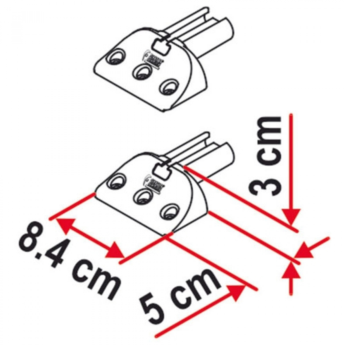 Fiamma Fixing-Bar i gruppen Husvagn & Husbil / Chassi / Cykelställ / Tillbehör hos Campingvaruhuset i Norden AB (69867)