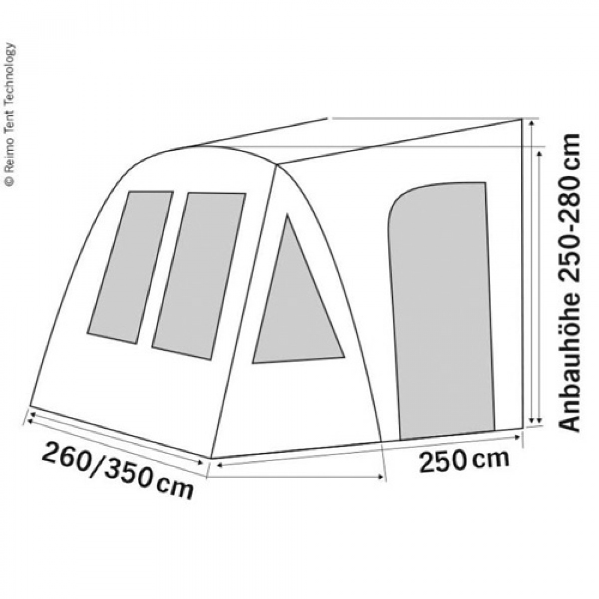 One Beam Air High Lufttält i gruppen Förtält & Markiser / Förtält Husbil / Lufttält Husbil / Reimo Lufttält hos Campingvaruhuset i Norden AB (70064)