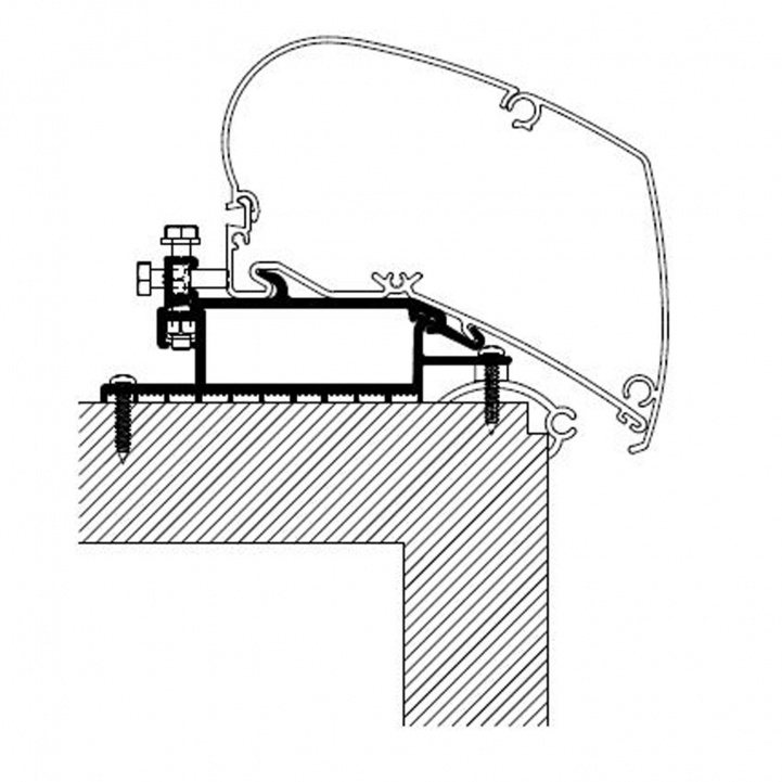 Thule Markisadapter 6000-serie Set i gruppen Förtält & Markiser / Markiser / Husbilsmarkiser / Thule/Omnistor / Adaptrar hos Campingvaruhuset i Norden AB (70600)