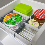 Purvario Kylskåpsförvaring 8-Delar Grå/Vit