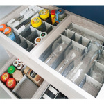 Purvario Lådförvaring 8-delar Vit/Grå