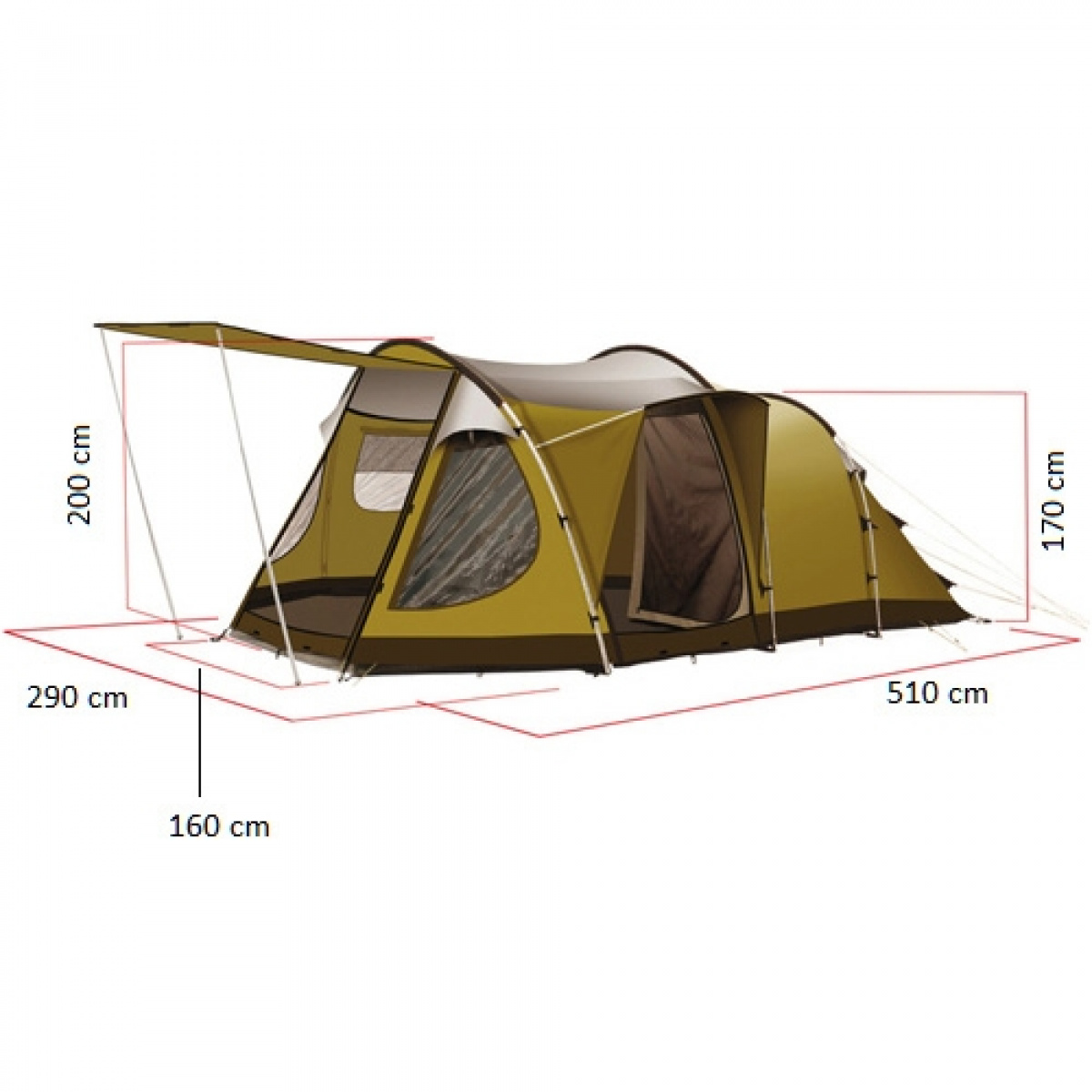 ReimoTent Campingtält Dakota Z5 Deluxe i gruppen Fyndhörnan / Lagerrensning hos Campingvaruhuset i Norden AB (71392)