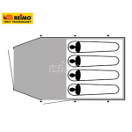 ReimoTent Campingtält Dakota Z5 Deluxe