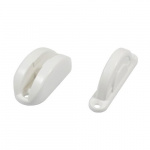 Dörrhållare Rund Vit