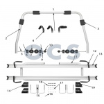 HTD Cykelhållare Dragbalk 2-Cyklar