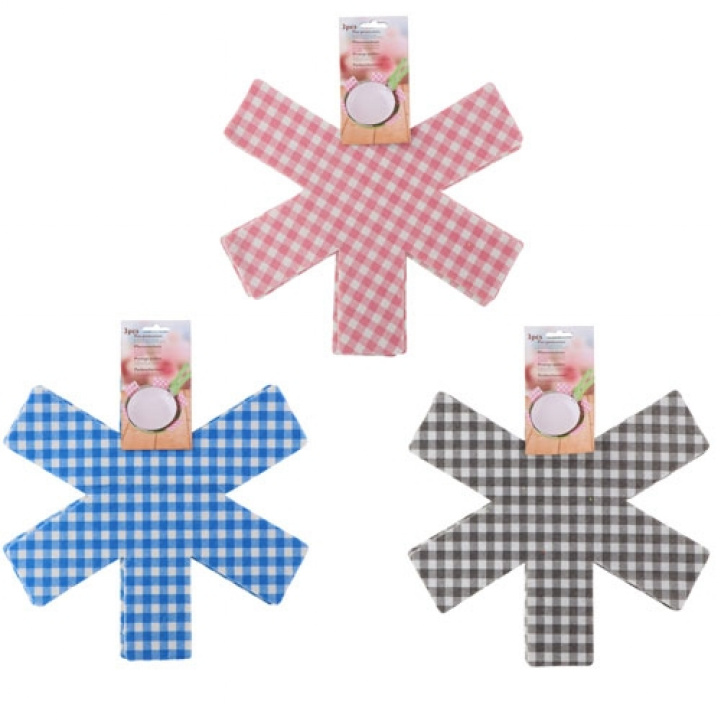 Kastrullskydd 38cm 3-p i gruppen Hushåll & Kök / Kökstillbehör / Kökstextilier & Underlägg hos Campingvaruhuset i Norden AB (72251)