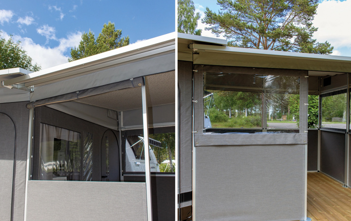 Svenska-Tält Halv Fönstersektion 1,26 m Veranda i gruppen Förtält & Markiser / Förtält Husvagn / Standby/Villatält / Tillbehör Standbytält hos Campingvaruhuset i Norden AB (72422)