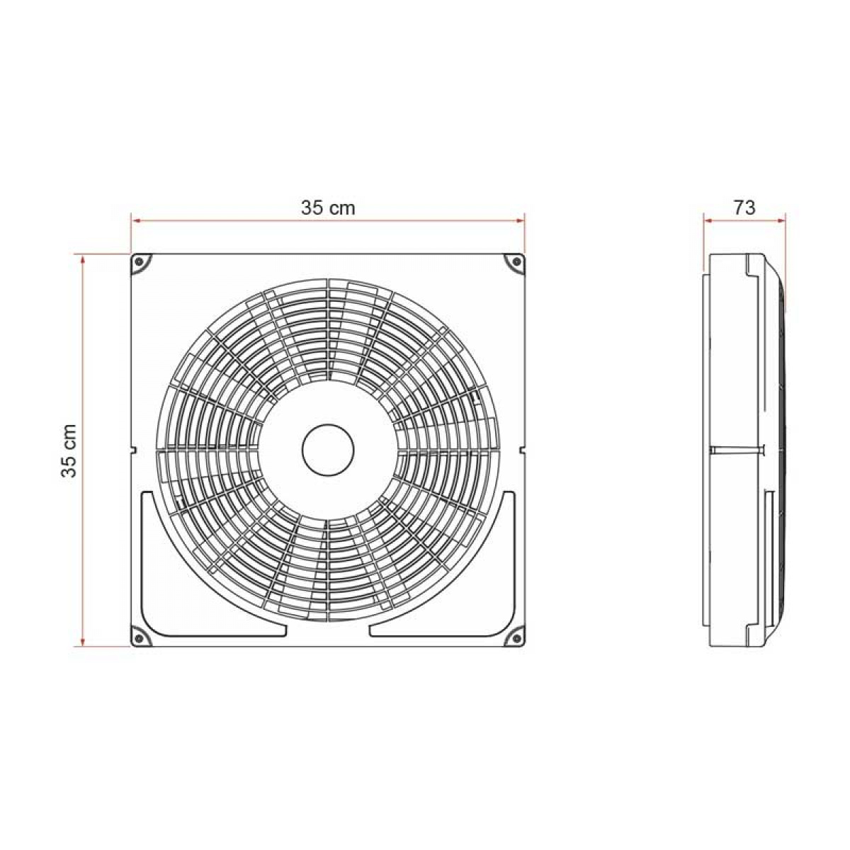 12V fläkt med Termostat Polar Control. Passar Taklucka Vent F Pro (K02-101A, K02-101B) i gruppen Husvagn & Husbil / Kaross / Takluckor / Tillbehör till takluckor hos Campingvaruhuset i Norden AB (73779)