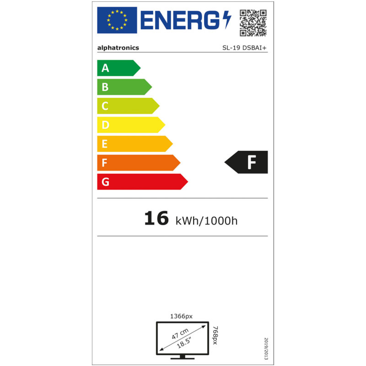 TV SL-DSBAI+ 19 tum alphatronics i gruppen Husvagn & Husbil / Elektronik / Tv, Bild & Ljud / TV hos Campingvaruhuset i Norden AB (73863)