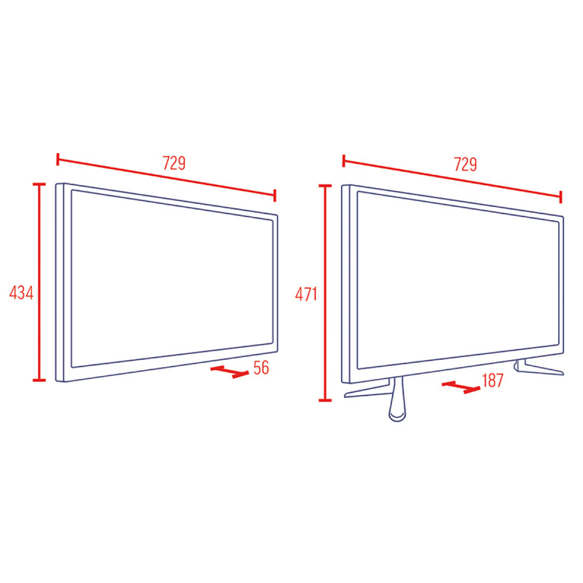 Smart-TV alphatronics SL-DSBAI+ 32 tum i gruppen Husvagn & Husbil / Elektronik / Tv, Bild & Ljud / TV hos Campingvaruhuset i Norden AB (73867)