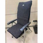 Ullbädden Stina Stolsdyna Svart 50x136cm