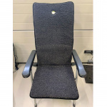 Ullbädden Stina Stolsdyna Svart 50x136cm