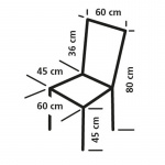 Regissörsstol Lorraine Mörkgrå